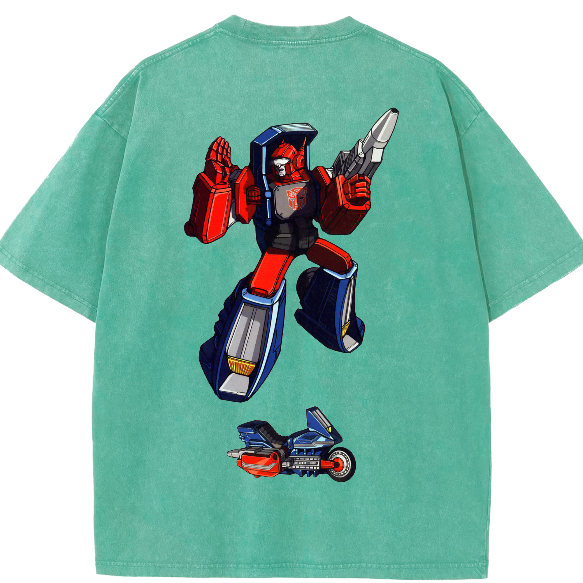 （画像用）  綿100% ヴィンテージ風 半袖Tシャツ（背面プリント）